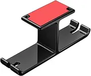 Headphone Holder Dual Headphone Hanger Stand Under Desk Hook Aluminum Stick-On Adhesive Dual Headsets Holder Mount PC Gaming Accessories with Cable Organizer Headset Stand (Color : Black)
