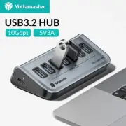 Yottamaster USB-C 3.2 Hub 7 Port USB Hub Powered 5V/3A USB 3.2 Gen2 10Gbps Data