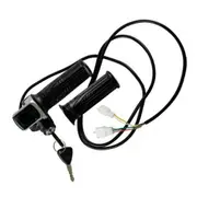 TDR 48V Twist Speed Throttle with LCD Display Keys for Electric Scooter E-Bike Bicycle Durable Control Grip
