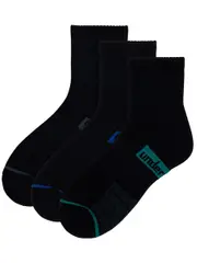Underworks Mens Quater Crew Sports Sock 3 Pack