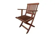 Island Outdoor Folding Arm Chair Set of 2