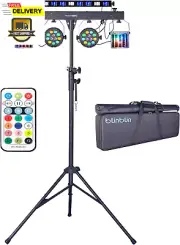 DJ Lights with Stand, 5 in 1 Party Lights DJ Disco Lights for Parties Indoor, So