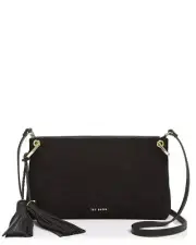 Ted Baker BLACK Women's Tassel Demetra Leather Crossbody Bag
