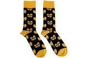 Wu-Tang Clan Unisex Adult Repeat Logo Socks (Black/Yellow) (7 UK-11 UK)