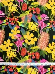 Australian Native Flowers Mixture Robyn Hammond Cotton Quilting Fabric 1/2 YARD