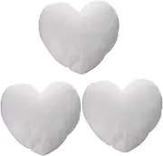 Cabilock 3pcs Sturdy Heart Pillow Cushion Personalized Pillow Filler for Bed Sofa Chair Dec