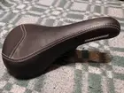 NEW Mongoose Bicycle Bike Seat Black WIth White Stitching