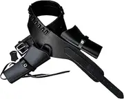 Hulara Full Grain DD Harness Buff Leather Western Gun Holster for Men Heritage Rough Rider 357 Magnum Holster Cowboy Gun Belt and Holster .38/.357 Cal Revolver Holster
