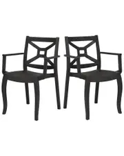 Rainbow Outdoor Zeus Set of 2 Stackable Armchairs