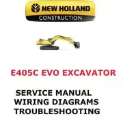 NEW HOLLAND E405C EVO CRAWLER EXCAVATOR MANUAL REPAIR SHOP SERVICE PDF