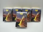 DRAGON SHIELD Bundle Of 5 Japanese size Brushed Art Sleeves 60 CARD SLEEVES DECK