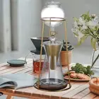 Ice Drip Coffee Maker Glass Cold Brew Drip Iced Coffee Maker for Camping Bar