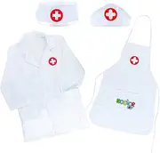 Akokie Doctor Set Dress Up Kids Role Play Pretend Toys Educational Toys Game for Boys Girls 3 4 5 6 Years Old