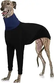 IECOii Greyhound Sweater for Dogs, Dog Turtleneck Sweater Saluki Lurcher Coat, Warm Whippet Fleece Sweatshirt Fall Winter Outfit, Italian Greyhound Pajamas Pullover Dog Winter Clothes, XX-Large