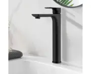 Tall Basin Tap Vanity Sink tap mixer Brass Bathroom Sink Faucets Black WELS