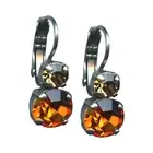 Mariana Earrings Timeless Lt Colorado Topaz & Madeira Topaz Austrian Crystals...