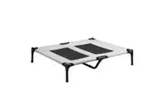 Dog Bed Trampoline Large Pet Elevated Sofa Raised Cot Outdoor Camping Indoor Portable Durable Washable Grey L