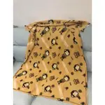 BANANA CHIPPY 單人黃色毛毯
