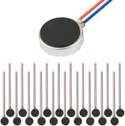 tatoko 20PCS 10mmx3mm Mini Vibration Motors DC 3V 12000rpm Flat Coin Button-Type Micro DC Vibrating Motor for Mobile Cell Phone Pager Tablet Household Appliances