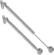 Folpus 2X Toy Box Hinges Flat Lid Support Hinges Easy to Install Quiet Slow Closing Gas Strut Spring Hinge for Chest Box