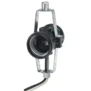 (20)-Leviton Keyless Medium Base Black 2-Light Lamp Socket 018-04015-D4F