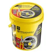 ALPHA 100 Piece 125x1.0mm Cut-Off Discs Silver Series Tub + Panther Snip GCDSS12510-100TT