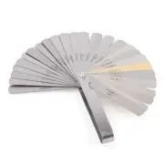 32 Blade Feeler Filler Gauge Spark Plug Gap Metric Imperial Measuring Brass Tool