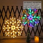 Xmas Outdoor Lamp Christmas Tree Star Snowflake Fairy Light LED Hanging Light