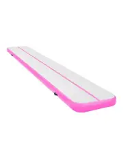 [PowerTrain] 6m Airtrack Tumbling Mat Gymnastics Exercise 20cm Air Track Pink