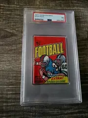 1975 TOPPS FOOTBALL WAX PACK PSA 7 NEAR MINT SEALED UNOPENED