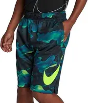[Nike] Boy's Dry Printed Fly Shorts (Blue Force, X-Large)