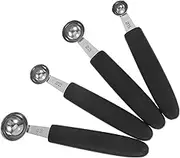 JEWEDECO Ice Cream Scoop Trigger Heavy Duty Stainless Steel Fruit Scooper 4pcs Set