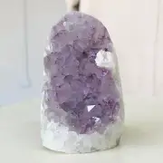 397g Natural Amethyst geode quartz cluster crystal specimen Healing D81
