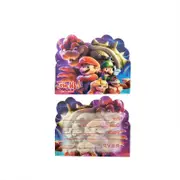 10PC Super Mario Movie Invitation Cards Party Supplies Birthday Decorations