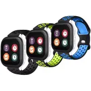 3 Packs Gizmo Watch Band Replacement for Kids, Silicone Sport 20mm Soft Breat...