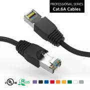 25Ft CAT6A Shielded (SSTP) Ethernet Network Booted Cable Black