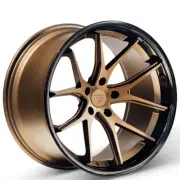 (4) 20x9 Ferrada Wheels FR2 Matte Bronze with Gloss Black Lip Rims (B1) (for: Jaguar)