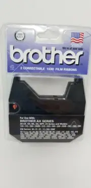 Brother Typewriter 1230 Black Correctable 1030 Film Ribbon AX Series New