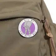 Bender from Futurama Bite My Shiny Metal Ass Enamel & Metal Pin - FREE POST