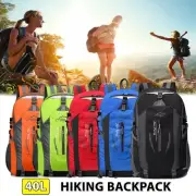 Waterproof Hiking Camping Bag 40L Large Travel Backpack Outdoor Luggage Rucksack