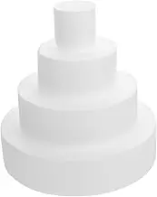 Cabilock 4pcs Foam Cake Models for Baking Practice Reusable Cake Decorating Tools for Bakery Fondant Art and Creative Crafts