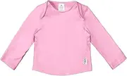 [green sprouts] Baby Girls Easy-On Rashguard Shirt-Light Pink-6mo