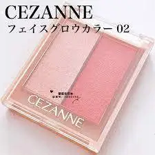 【CEZANNE】好氣色打亮修容霜 雙色腮紅 修容  02玫瑰色 全新 日本購入 現貨
