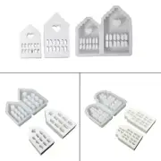 Silicone Moulds for Resin, Cake Making Mould 3D House Shape Molds, Candle Molds