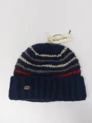 Burton Snowboards Wool Cuffed Knit Beanie Hat Cap