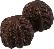 ERINGOGO 2pcs Walnut Hand Exercise Balls for Seniors Versatile Finger Grip Training Muscle Relaxation Portable Health Massage Balls for Improved Hand Function