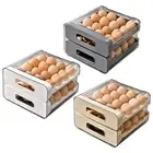 Stackable Egg Storage Box with Drawer for Refrigerator (63 characters)