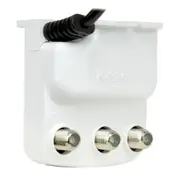 Kingray 2-Way Antenna Booster Amplifier Splitter VHF UHF F-Type