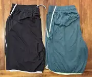And1 2 Pack Men’s Athletic Shirts Black & Gray Green & Lime XXL