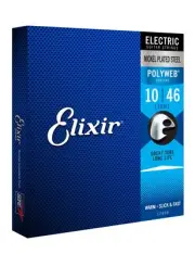 Elixir Strings Electric Guitar Strings w POLYWEB Coating, Light (.010-.046)